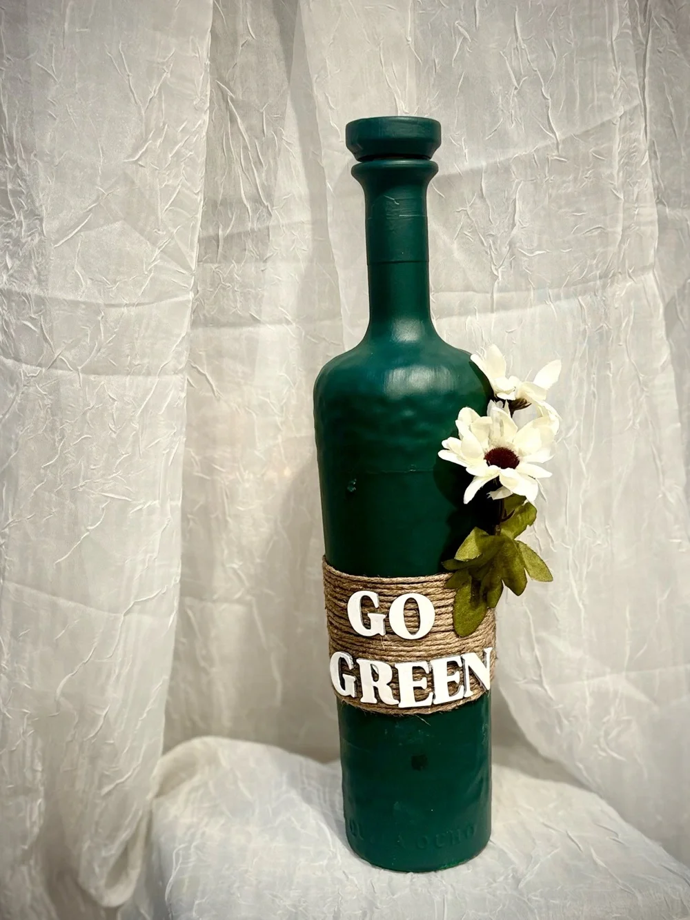 MSU Go Green Decorative Bottle - Green Home Accent